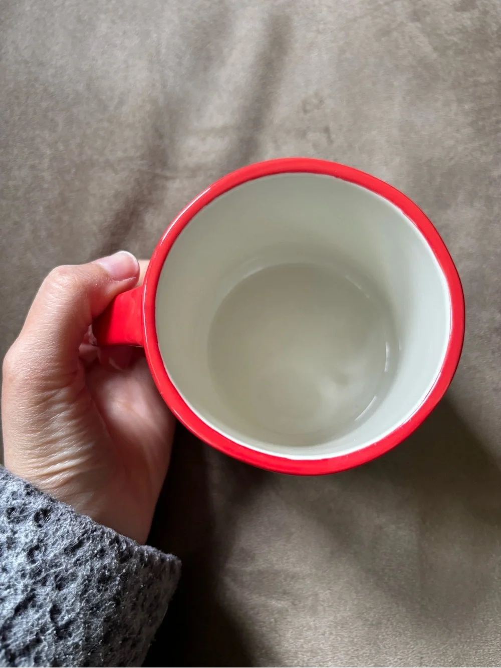 NWOT Anthropologie Hand Painted Initial Mug (Letter E)